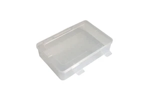 Single Grid Transparent Plastic , Electronic Component Hardware Storage Box