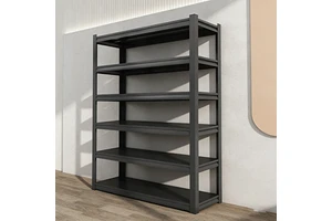 Industrial 5-Tier Wire Mesh Storage Shelf with 150KG Load Capacity Heavy Duty Steel Rack and Shelving for Warehouse Good Storage