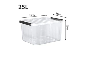 Low Price Competitive Plastic Storage Boxes & Bins Eco-Friendly 25L Capacity for Shoes & Clothing