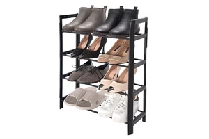 New Design Shoe Rack With Shelves Shoe Shelf for Closet Bedroom Entryway Storage Organizer Stack-able Shoe Shelf