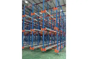 Blue&Orange 3-Tier Drive-In Boltless Storage Rack for Garage, Adjustable Heavy Duty Shelving Unit with Premium Anti-Rust Finish