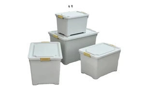 Rectangle Home Storage Box Thickened PP Material Modern Clothing & Toy Organizer Large Capacity Eco-Friendly Plastic Box