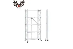 Modern Kitchen Storage Racks in Black/White Carbon Steel for Efficient Organization Made in Taiwan