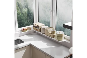 Yushijia NEW DESIGN Kitchen Window Sill Rack Space Saving Storage Rack Organizer