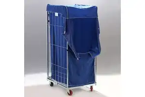 Storage Hospital Warehouse Laundry Industry Trolley Roll Cage Container Inside Inner Outer Linen Bag Covers