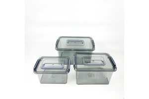 Wholesale Durable PET Material Clear Plastic Storage Box for Home & Office Use
