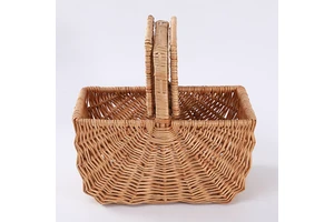 Eco Friendly Vintage Rattan Wicker Picnic Basket for Sale