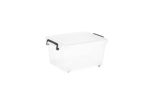 15L Plastic Wheeled Storage Box With Lid