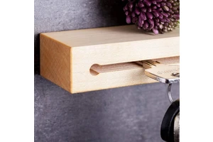 2024 Factory Custom Home Decoration Decor Shelf Storage Wooden Board Key Holder