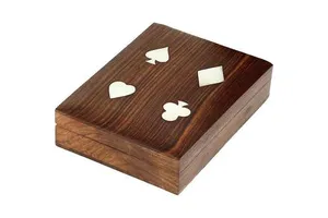 Stylish Wooden Decorative Storage Box for Card Deck Collection by RR Enterprises
