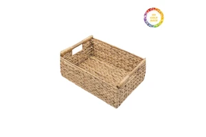 Durable Water Hyacinth Basket and Tray for Home Storage and Hotel Decor with Attractive Low Price Offer