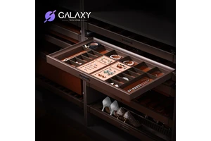 Galaxy Wardrobe Accessories Hardware Jewelry Display Tray Rack Decorative Pull Out Organizer Storage Drawer With Soft Close