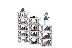 Folding Multi-layer No-Installation Home Indoor Shoe Rack Simple Storage Shelving Cabinet Minimalist