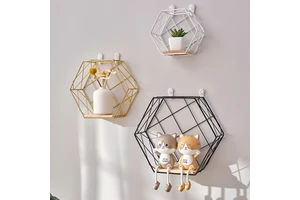 Modern Style Living Room Shelf Creative Wall Mounted Room Bedroom Wall Decoration Storage Rack