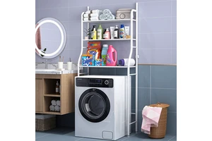 Freestanding Space Saver Storage Shelves For Bathroom Rack Washing Room Rack Laundry Rack
