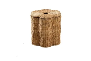 Water hyacinth basket woven in a flower shape Handmade Storage Basket Wholesale eco-friendly Made in Vietnam