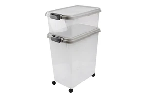 Garage Workshop Organizer Storage Bins Plastic Stackable Tool Storage Box Set
