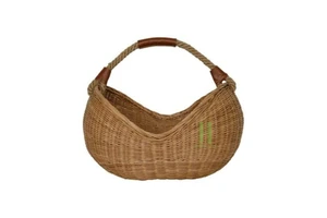 New Design Rattan Storage Basket with Rope Handle Eco Friendly Wicker Basket Handmade Wicker Box OEM in Vietnam