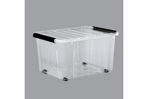 Factory Clear Plastic Storage Box for Closet Systems & Organizers