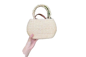 High Quality Light Brown Handmade Vietnam Norma Storage Basket Classic Wicker Rattan Floral Design Water Hyacinth Straws Holiday