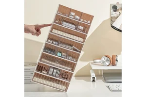 Chic PP Plastic 3-Tier Desk Organizer Drawers for Office Supplies Jewelry Cosmetics & Bathroom Storage-Portable Divider Box
