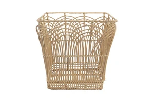 Handcrafted Eco-Friendly Woven Rattan Storage Baskets Vietnam Manufacturer's Artisanal Wicker Containers Made Water Hyacinth