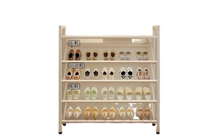 Wholesale Metal Multifunctional Shoe Rack Large Capacity Space Saving Narrow Hallway Entryway Storage Organizer Home
