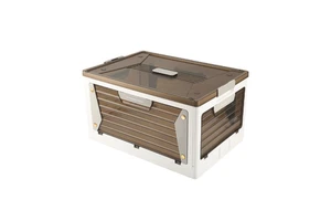 High Quality PP Plastic Square Foldable Storage Box Home Organizers Clothing Toys Snacks Durable Design Living Room Classic