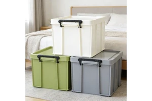 Large Capacity Thickened PP Waterproof Portable Storage Box Multifunctional Sturdy Organizer Bin Home Toy Clothes Storage 6-10L