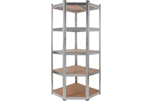 Chrome Wire Shelving Unit Adjustable 5 Tier Metal Storage Rack Heavy Duty for Kitchen Pantry Garage