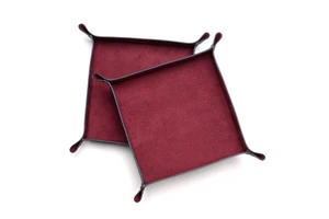 Wholesale Custom Storage Trays PU/ Genuine Leather Jewelry Box Leather Trays Storage Organizer Expandable Decorative Tray