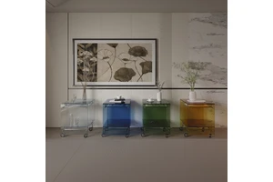 Colorful Transparent Acrylic Storage Display Stand - 2-Tier 1-Drawer Design For Desk, Office & Home Organization