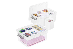 M5 Item Large Capacity Brush Storage Artifact with Grid and Bucket Storage Box Lego Building Block Classification Storage Box