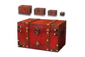 Wholesale High Quality Home Decoration Wooden Storage Box With Lock Storage Trunks and Boxes Decorative