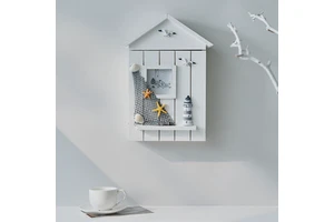 Creative Decorative Mediterranean Ocean Key Holder Cabinet Wall Hanging Seabird Sea Tower Storage Box TP TP-35033