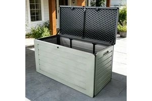 VERTAK 270L High Quality Outdoor Patio Storage Deck Box Chest Storage Outdoor Cushion Storage Bin For Beverages