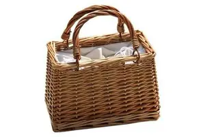 Eco-Friendly Handmade Rattan & Bamboo Wicker Basket Durable Storage Bag for Valentine's Day & Christmas Gifts