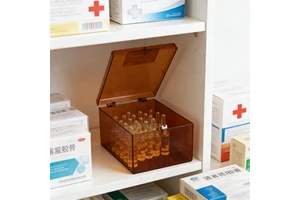 High Quality Resistant Rectangle Plastic Lightproof Medicine Storage Box for Ampoules Foam Inner Support Multifunction