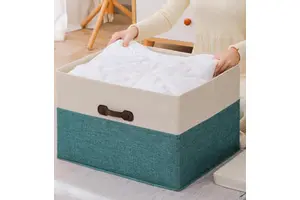 Durable Multi-Use Furniture Decor Storage Box for Clothes Toys Blankets Books Organizer