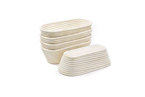 Vietnam Wholesaler Brand New Eco-friendly Wicker Rattan Oval Bread Basket with Linens