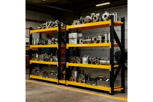 5 Multi-Tier Storage Racks Shelving Units Strong Anti-Rust Corrosion Protection Storage System Adjustable Warehousing Rack