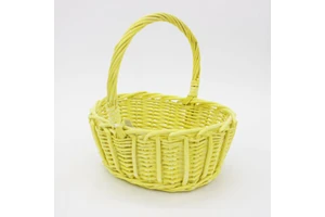 Cheap and Eco-friendly Wicker Handmade Woven Small Flower and Fruit Baskets with Multiple Colors