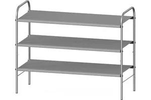 Simple Houseware Stackable Expandable Adjustable 3-Tier Shoe Rack Storage Organizer