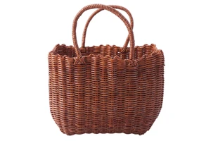 TienPhong Wholesale 2025 Tote Basket Basket Wicker Picnic Storage Woven Fruit Rattan Hamper Country Easter Baskets