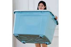 Wholesale Multi-size Large Household Organizer Clothes Container with Durable Lid Clothes Organizer Plastic Storage Box