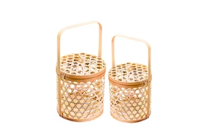 New Collection Bulk Quantity Bamboo Baskets Hampers Storage Bins And Bags Eco Friendly Packing For Gifts