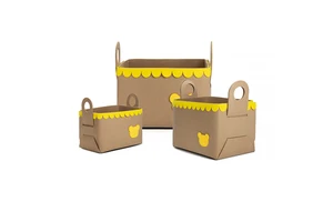 Decorative Felt Storage Kit - Stylish Design for Living Room & Bedroom Organization