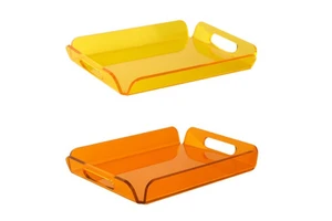 Factory Custom Color Acrylic Storage Tray Serving Tray