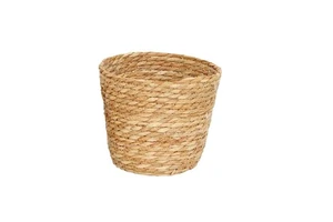 Straw Handmade Rattan Flower Basket Hug Bucket Cover Desktop Decoration Green Plant Storage Bridesmaid Minimalist Modern