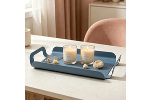 TRUST Modern Durable Iron Storage Tray With Rectangle Shape For Living Room Home Decor